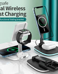 Wireless charger Magnetic charger Fast charging Folding design Multi-device charger Portable charger 15W charger Tech accessories Charging station Travel essentials