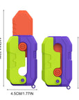 "A pocket-sized fidget blade offering smooth motion and satisfying clicks for mindful relaxation."