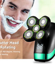 Cordless electric head shaver kit designed for a comfortable, close shave and bald head care.