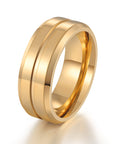 Custom electroplating ring with a luxury coating in platinum, offering a unique, eco-friendly design.