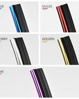 Vibrant car trim moulding tape in multiple colors, ideal for personalizing both interior and exterior car designs.