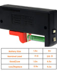 Battery tester checker Universal battery tester Battery health checker Portable battery tester Digital battery checker Battery diagnostic tool Battery capacity tester Universal battery analyzer Battery voltage checker Battery testing device