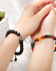 Crystal Healing Magnetic Bracelets for Couples - Gift for Long Distance Relationships