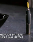 A cordless precision beard trimmer with self-sharpening blades designed for perfect beard grooming and trimming.