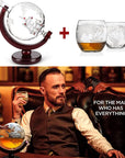 Whiskey decanter globe wine aerator glass set Globe-shaped whiskey decanter with wine aerator and glasses Elegant glassware set for whiskey and wine enthusiasts Decorative globe decanter with built-in wine aerator Stylish whiskey decanter set with accompanying wine glasses Unique globe-shaped decanter and aerator glassware set Luxury barware set for serving whiskey and aerating wine Premium glass set for whiskey and wine aficionados Globe decanter with integrated wine aerator and matching glasses