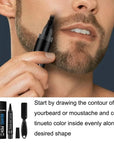 Beard enhancer brush pen kit Beard grooming pen set Facial hair enhancement kit Beard care brush pen kit Beard defining pen set Grooming essentials for beards Beard styling brush pen kit Beard enhancement tools Complete beard grooming set Professional beard care kit