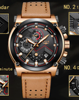 Affordable Luxury Quartz Watch for Men, Midsize Digital Fashion Watch by Lige