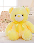 "A light-up teddy bear with soft LED lights that create a cozy, peaceful atmosphere for bedtime."