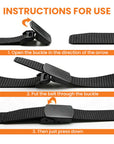 Side view of a lightweight nylon hiking and travel utility belt with a secure cam buckle design.