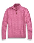 : A cozy MensWoolSweater with a chunky knit design in natural Merino Wool.