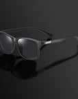 Stylish mirrored sporty wraparound sunglasses with scratch-resistant coating and polarized lenses for active lifestyles.