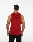 QuickDryFabric HoodedFitnessVest featuring MuscleTankStyle for ultimate workout comfort