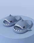 Cool anti-skid shark slippers presented in a festive gift box, a perfect Christmas gift idea for family and friends.