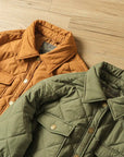 Designer puffer coat for winter, combining warmth and style for technical outerwear needs.