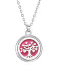 Aromatherapy necklace Tree of life pendant Essential oil diffuser necklace Nature-inspired jewelry Aromatherapy jewelry Stylish wellness accessory Essential oil necklace Tranquility pendant Relaxation jewelry Aromatherapy diffuser pendant