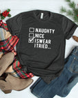 I Swear I Tried Shirt, Funny Christmas Shirts, Christmas Shirt