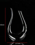 Crystal U-shaped 1500ml Wine Decanter