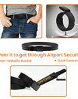 Men's Tactical Nylon Cam Buckle Belt - Lightweight, Adjustable Military-Style Outdoor Gear