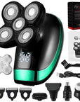 Rechargeable bald head electric shaver providing a smooth, close shave for men’s grooming.
