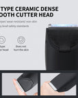 The full set of accessories included in the beard grooming kit, featuring various trimming heads and a precision trimmer, ensuring versatility for any beard style.