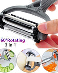 Kitchen peeler Multifunctional peeler Vegetable peeler Fruit peeler Julienne slicer Kitchen utensil Culinary tool Cooking accessory Kitchen gadget Peel, slice, julienne