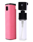"Cleaning an iPhone screen with alcohol wipes for a thorough, streak-free finish; paired with a compact vacuum cleaner for dust and debris removal, ensuring a spotless device."