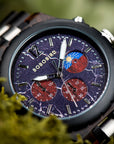 Luxury Wooden Chronograph Watch for Men - Premium Wooden Timepiece