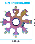 Multi-function snowflake tool Portable multitool Snowflake-shaped tool 18-in-1 multitool Compact snowflake tool Outdoor adventure tool Handy pocket tool Stainless steel multitool Versatile snowflake tool All-in-one snowflake gadget