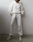 Winter hoodie sweat sets Cozy sweatshirt and sweatpants sets for winter Matching hoodie and jogger sets for cold weather Fleece-lined sweat sets for extra warmth Winter loungewear sets for indoor comfort Stylish sweat sets for casual winter outings Thermal hoodie and sweatpants sets for outdoor activities Soft and plush winter sweat sets Fashionable winter athleisure sets Comfy winter hoodie and sweatpants combos