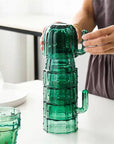 Nordic Cactus Stackable Glass Set