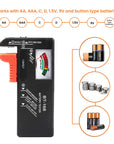 Battery tester checker Universal battery tester Battery health checker Portable battery tester Digital battery checker Battery diagnostic tool Battery capacity tester Universal battery analyzer Battery voltage checker Battery testing device