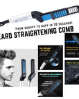 Easy to Use Beard Straightener Comb | Best Beard Grooming Tools