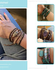 Bohemian bracelet Colorful bead bracelet Boho style jewelry Handcrafted boho bracelet Eclectic charm bracelet Unique bohemian accessory Hippie-inspired bracelet Artisanal bead jewelry Free-spirited wrist adornment Bohemian chic wristwear