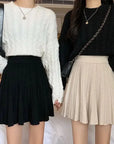 High Waist Knitted Mini Skirt for Women