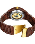 Classic Wooden Men's Mechanical Watch – Eco-Friendly & Sustainable Timepiece