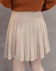 High Waist Knitted Mini Skirt for Women