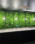 White oasis artificial vertical garden Faux vertical garden with white oasis design Artificial oasis wall panel with white foliage Decorative vertical garden featuring white oasis accents Synthetic oasis wall with lifelike white plants White oasis artificial green wall for indoor and outdoor decor Oasis-inspired artificial greenery wall with white elements Faux vertical garden panel adorned with white oasis motifs White oasis artificial plant wall for home and event decor