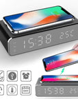 LED Alarm Clock QI Wireless Charger