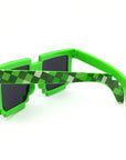 Retro vintage eyewear design of the Mosaic Cosplay Sunglasses for festival wear