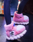 Warm Plush Slippers | Cozy Indoor Winter House Shoes | Fleece Lined Memory Foam Slippers