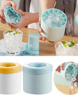 Silicone Cylinder Portable Ice Maker Bucket
