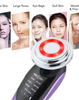 7 in 1 Face Lift Devices EMS RF Microcurrent Skin Rejuvenation Facial Massager Light Therapy anti Aging Wrinkle Beauty Apparatus