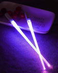 LED chopsticks Lightsaber utensils Novelty dining Geeky gadgets Futuristic tableware Star Wars chopsticks Illuminated dining Sci-fi kitchenware Fun food accessories Glow-in-the-dark chopsticks