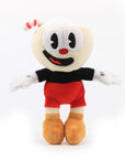 Cuphead merchandise Collectible plushies Video game plush dolls Cuphead characters Cartoon plush toys Mugman plushies Cute game character dolls Cuphead fan merchandise Stuffed Cuphead figures Animated plush collectibles