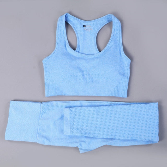 2/3 piezas de ropa deportiva de entrenamiento para mujer sin costuras