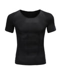 Male Chest Compression T-shirt Fitness Hero Belly Buster Slimming