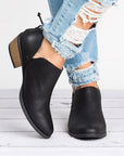 Autumn Women Shoes Retro High Heel Ankle Boots