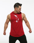 Hooded Sleeveless Vest Men's Fitness