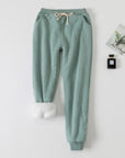 Lamb velvet padded sweatpants