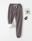 Lamb velvet padded sweatpants